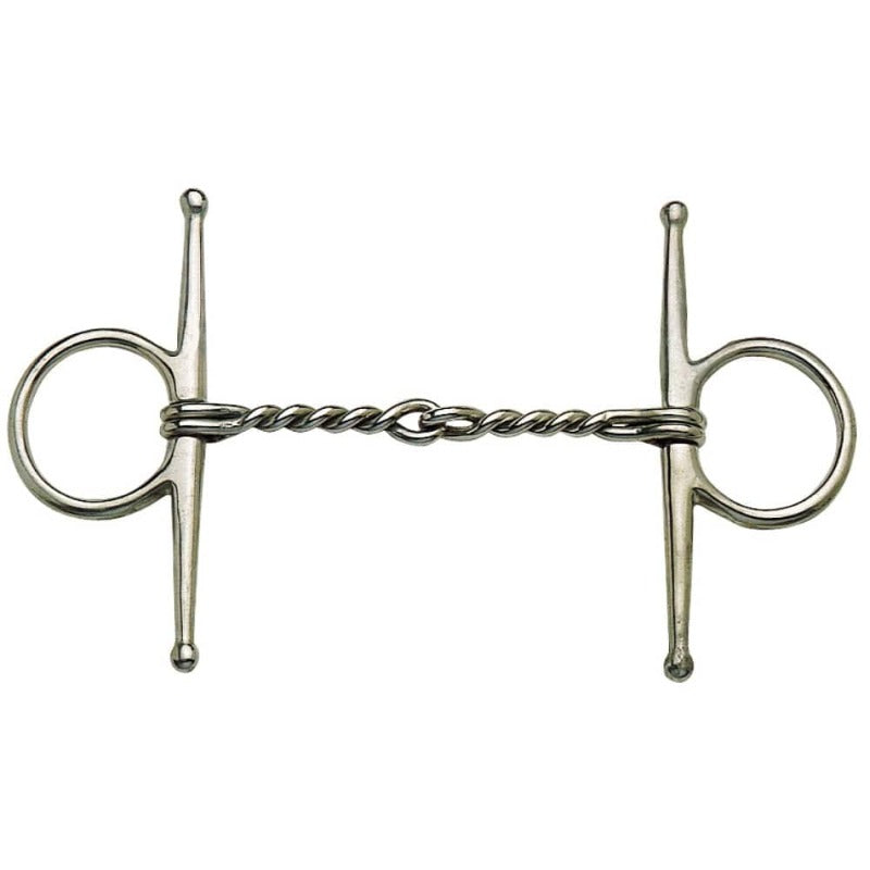 Saddlery Trading Company Bits Cob/12.5cm Full Cheek Snaffle with Twisted Wire Mouth