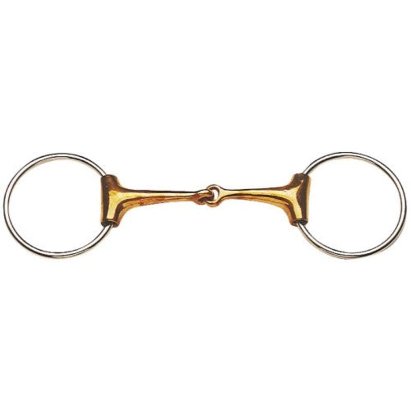 Saddlery Trading Company Bits Cob/12.5cm Loose Ring Eggbutt with Copper Mouth Bit