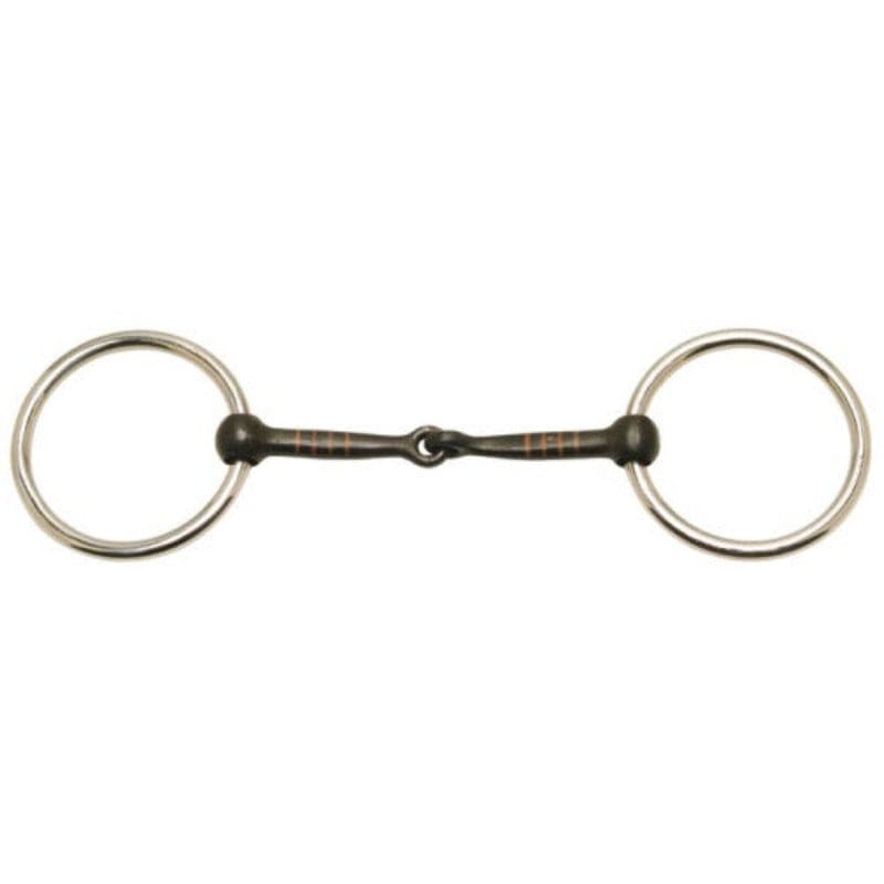 Saddlery Trading Company Bits Cob/12.5cm Loose Ring Sweet Iron Snaffle with Copper Inlay (BIT5209)