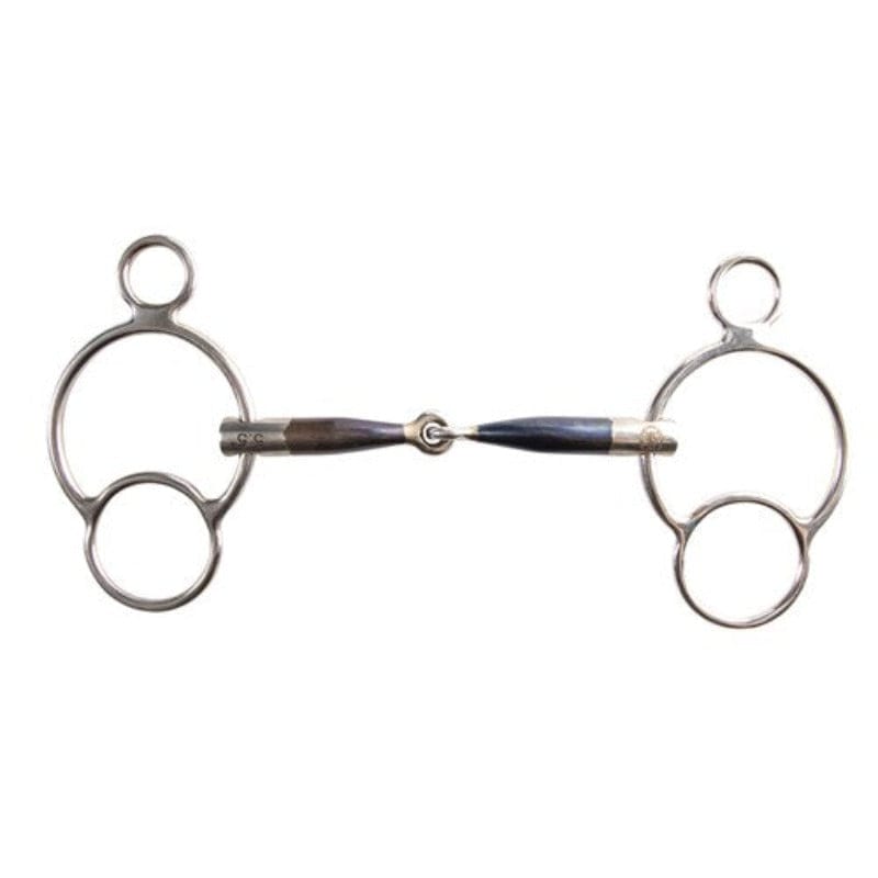 Saddlery Trading Company Bits Cob/12.5cm Sweet Iron Three Ring Gag (BIT3444)