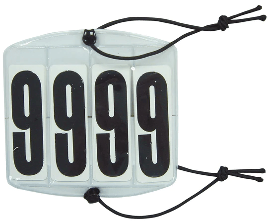 Saddlery Trading Company Bridle Accessories Number Holder with Elastic 3-Digit