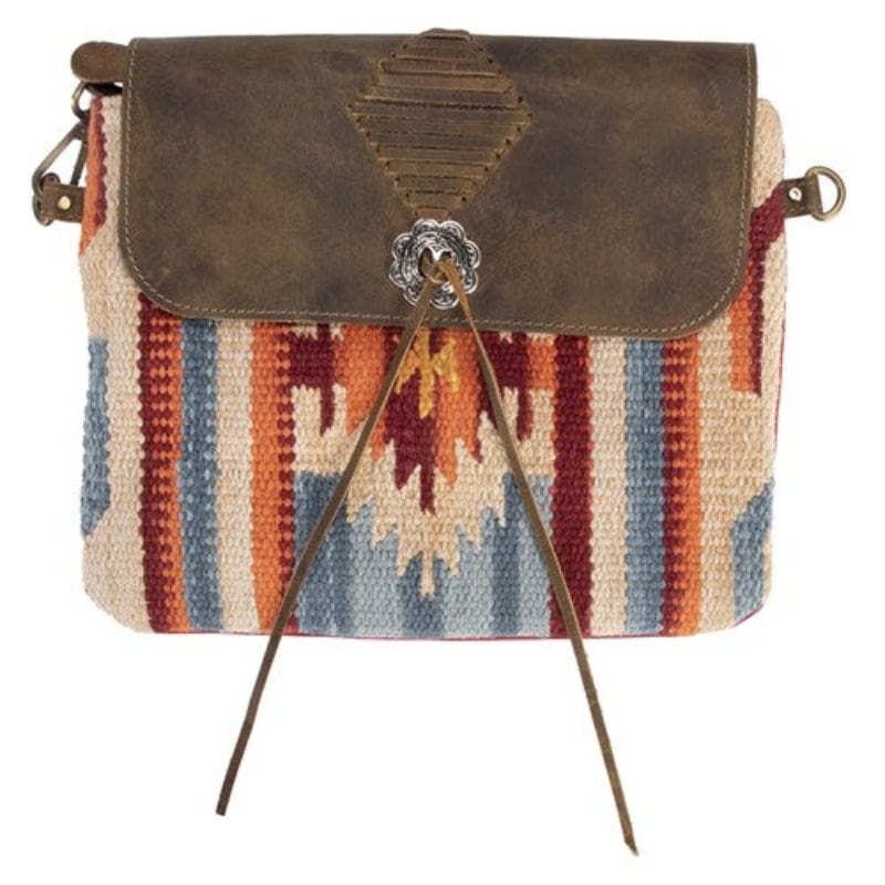 Saddlery Trading Company Handbags & Wallets Cream/Orange/Blue Navajo Handbag (BAG6250)