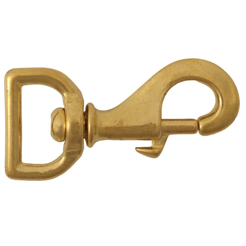Saddlery Trading Company Hardware Brass Snaphook Flat Swivel