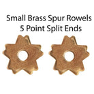 Saddlery Trading Company Spurs Brass Spur Rowel 5 Point Brass 3/4in