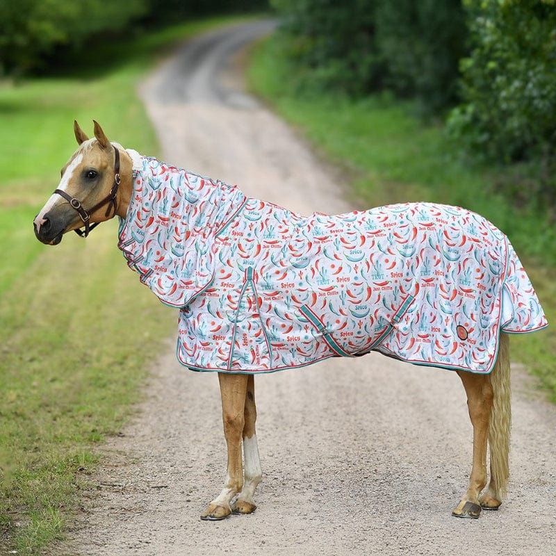 Saddlery Trading Company Summer Horse Rugs 4ft6 Fly Mesh Combo Hot to Trot