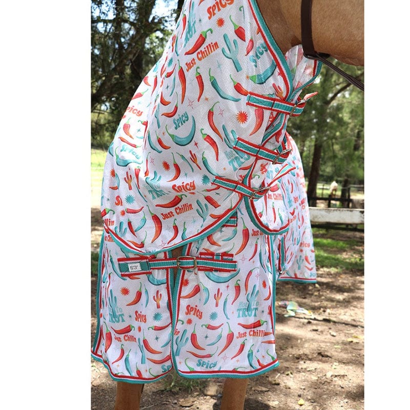 Saddlery Trading Company Summer Horse Rugs Fly Mesh Combo Hot to Trot