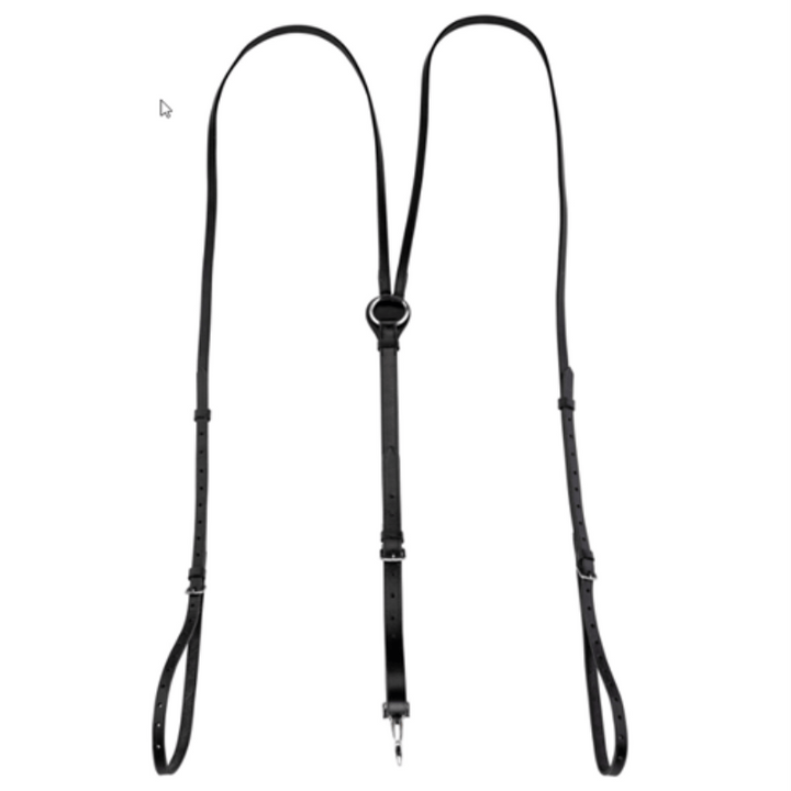 Saddlery Trading Company Training Equipment Full / Black Running Side Reins with Quick Snaps