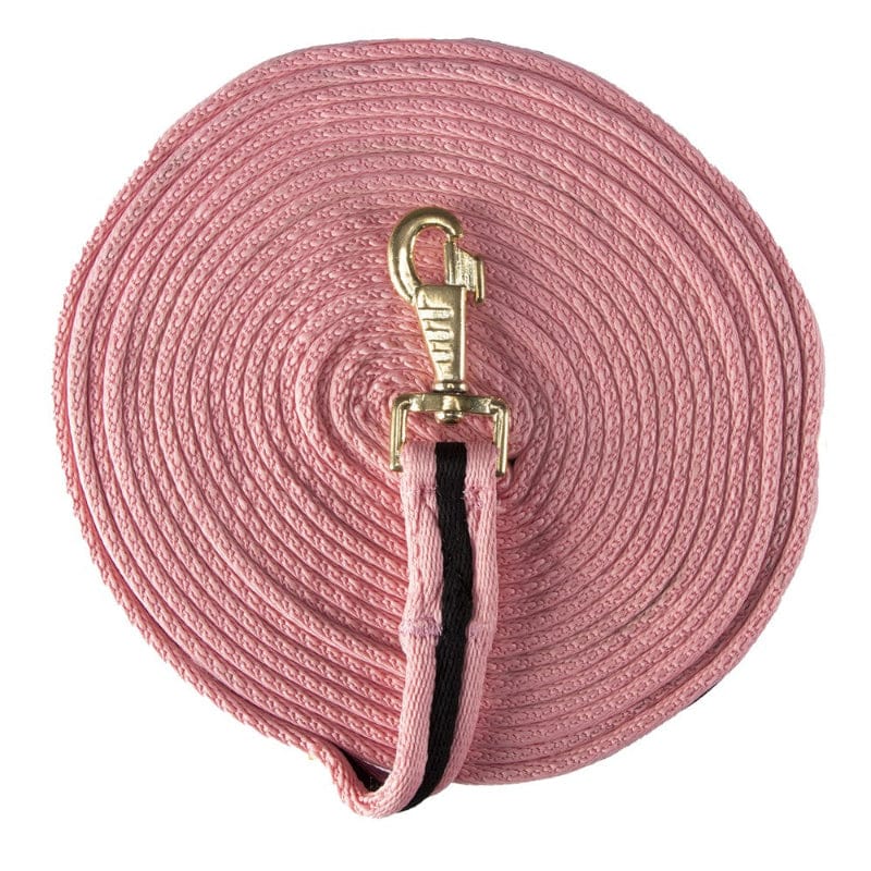 Saddlery Trading Company Training Equipment Pink/Black Soft Tubular Web Lunge Lead