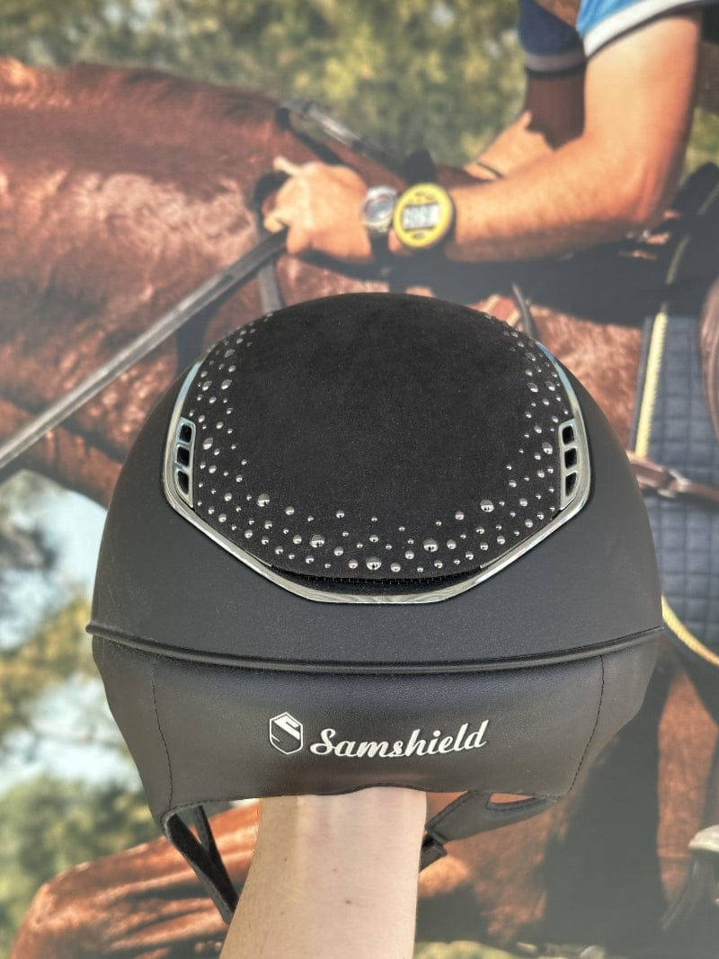 Samshield Helmets M / Black Samshield Helmet 2.0 Shadowmatt with 5 Crystals & Night Pearl Top