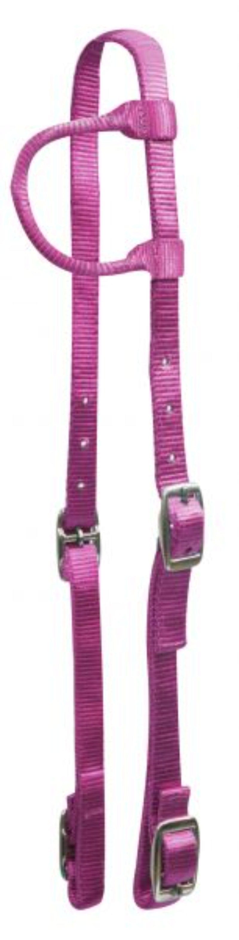 Shiloh Bridles Pink Nylon One Ear Headstall (12776)