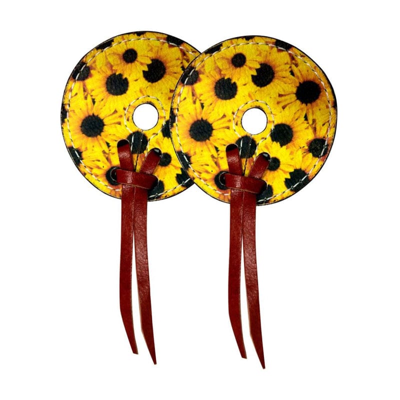 Showman Bits Showman Bit Guards Leather with Sunflower