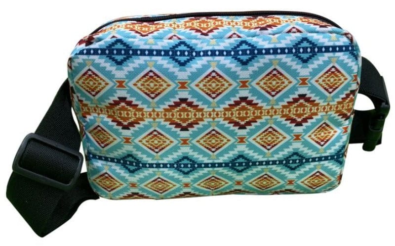 Showman Gifts & Homewares Showman Belt Bag Nylon Blue/Orange/Teal