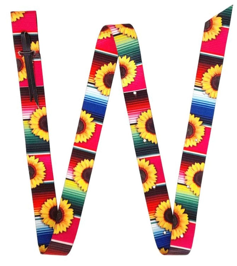 Showman Girth Accessories Serape/Sunflower Showman Latigo Nylon Nearside Printed