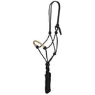 Showman Halters Cob/Full / Natural Showman Halter Cowboy Knot with Rawhide Nose