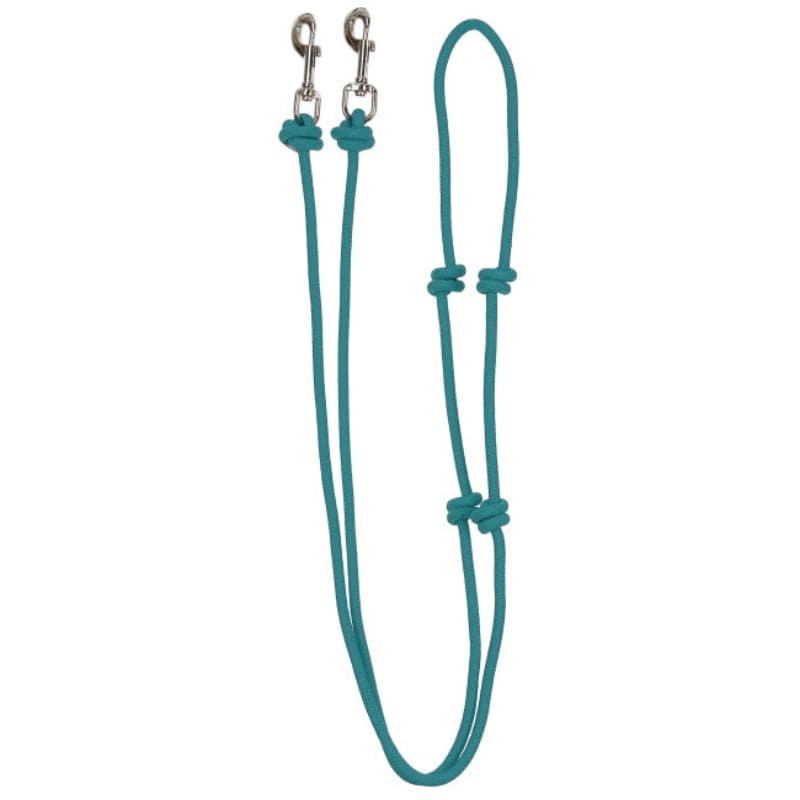 Showman Reins Teal Showman Reins Knotted Barrel