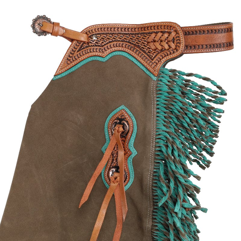 Showman Rodeo Equipment M / Slate River Showman Chinks Youth Slate River