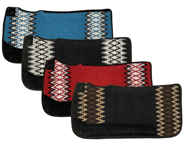 Showman Saddle Pads Western Showman Saddle Pad Contoured Acrylic Top Heavy Felt Bottom 32in x 32in