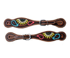Showman Spur Straps Sunflower/Paisley Showman Spur Straps Ladies Hand Painted