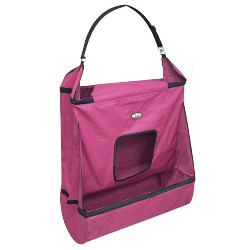 Showman Stable - Tack Room Accessories Pink Showman Hay & Grain Feeder Nylon