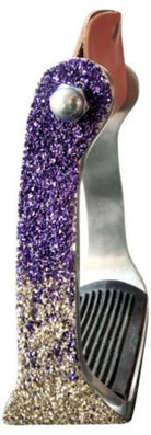 Showman Stirrups Purple Showman Oxbows Glitter