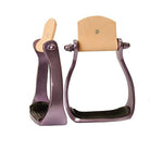 Showman Stirrups Purple Showman Stirrups Colour Coated Aluminium