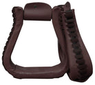 Showman Stirrups Showman Oxbows Leather Covered