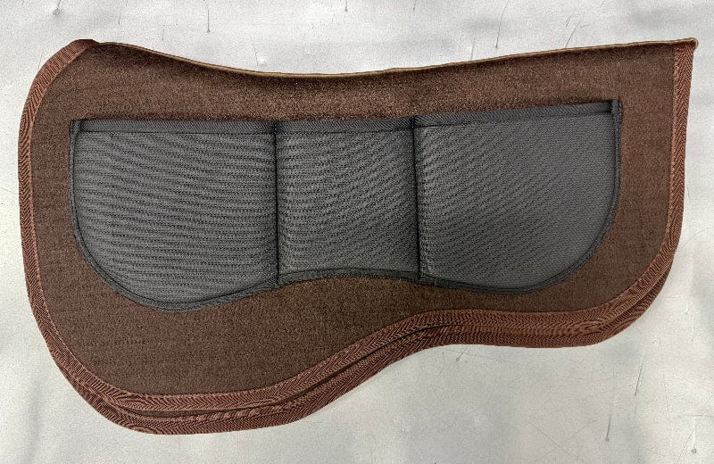 Southern Cross Saddlery Saddle Pads Western Brown Southern Cross Saddlery Saddle Pad with Shims