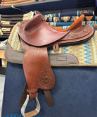 Southern Cross Saddlery Saddles 17in SQHB / Tan Southern Cross Saddle Competition Half Breed with Spot Carving