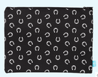 Spencil Back to School Spencil A4 Twin Zip Pencil Case-Black & White Horses