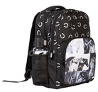 Spencil Back to School Spencil Backpack - Black & White Horses