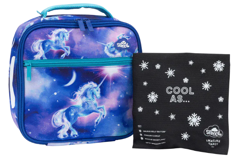 Spencil Back to School Spencil Lunch Box Little Cooler Moonlit Unicorn