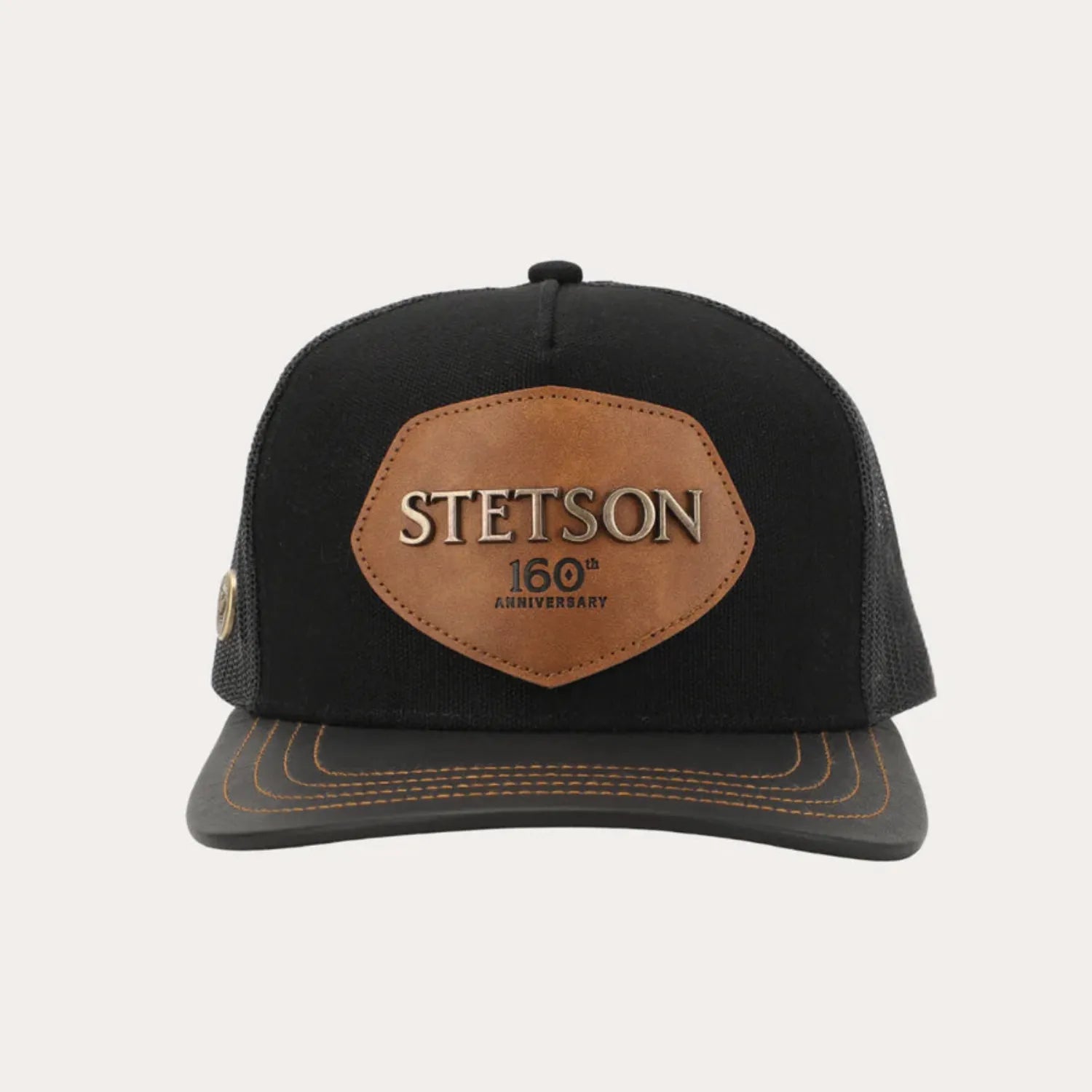Stetson Caps Black Stetson Cap Trucker 160th Anniversary