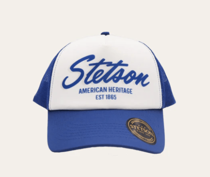 Stetson Caps Blue Stetson Cap Trucker Classic