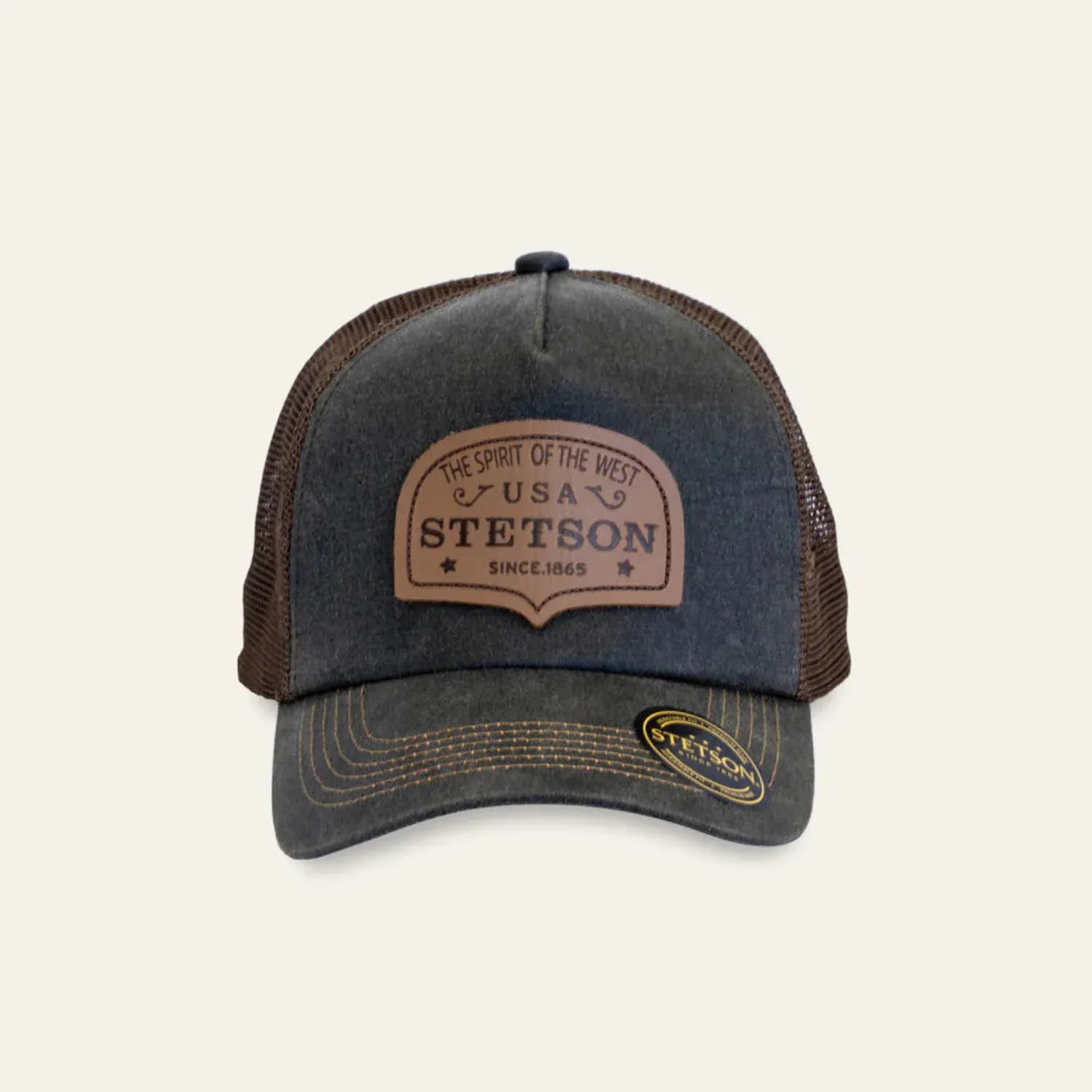 Stetson Caps Brown Stetson Cap Spirit of the West Trucker