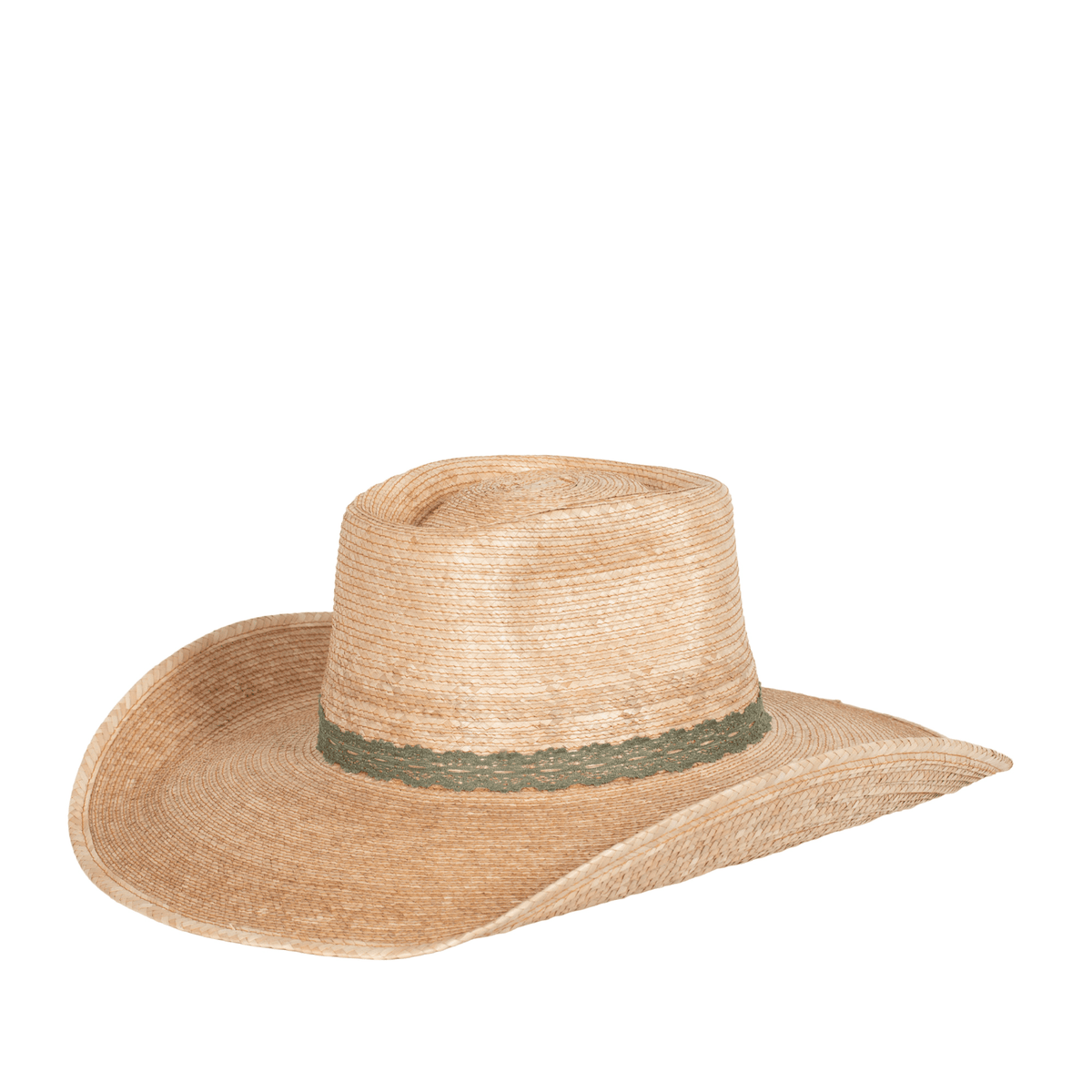 Sunbody Hats Hats 55cm / Moss Green Lace Sunbody Hat Reata 3 Oak Palm Lace