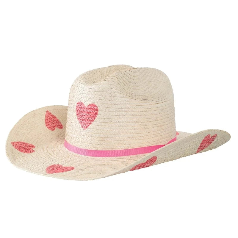 Sunbody Hats Hats Pink Hearts Sunbody Hats Kids Cattleman