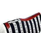 Syd Hill Saddle Pads Western 30x32 / Black/White Stripe Syd Hill Saddle Pad Contoured Fleece
