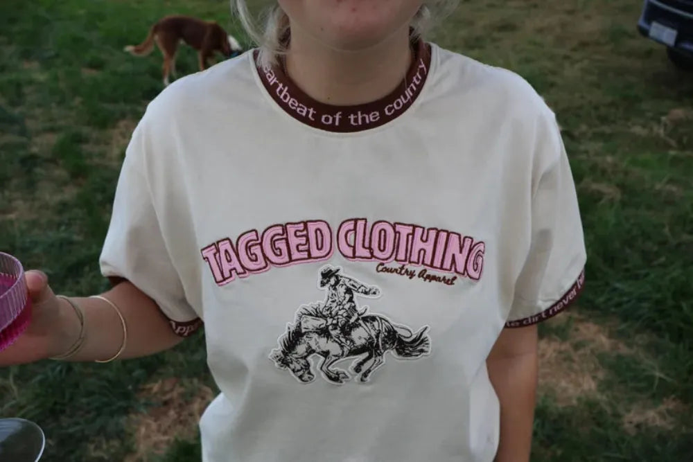 Tagged Clothing Womens Shirts Tagged Clothing Tee Womens Bronc Oversized