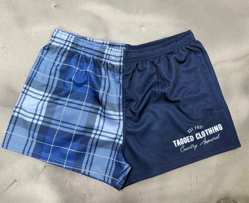 Tagged Clothing Womens Shorts- Skirts - Dresses S / Blue Tagged Clothing Shorts Womens Footy Checkmate