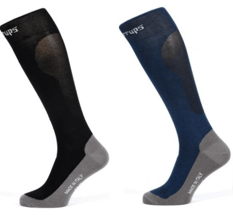 Tech Stirrups Socks S / Blue Tech Stirrup Socks Breathable Classic 2 Pack Blue (TSSBN)