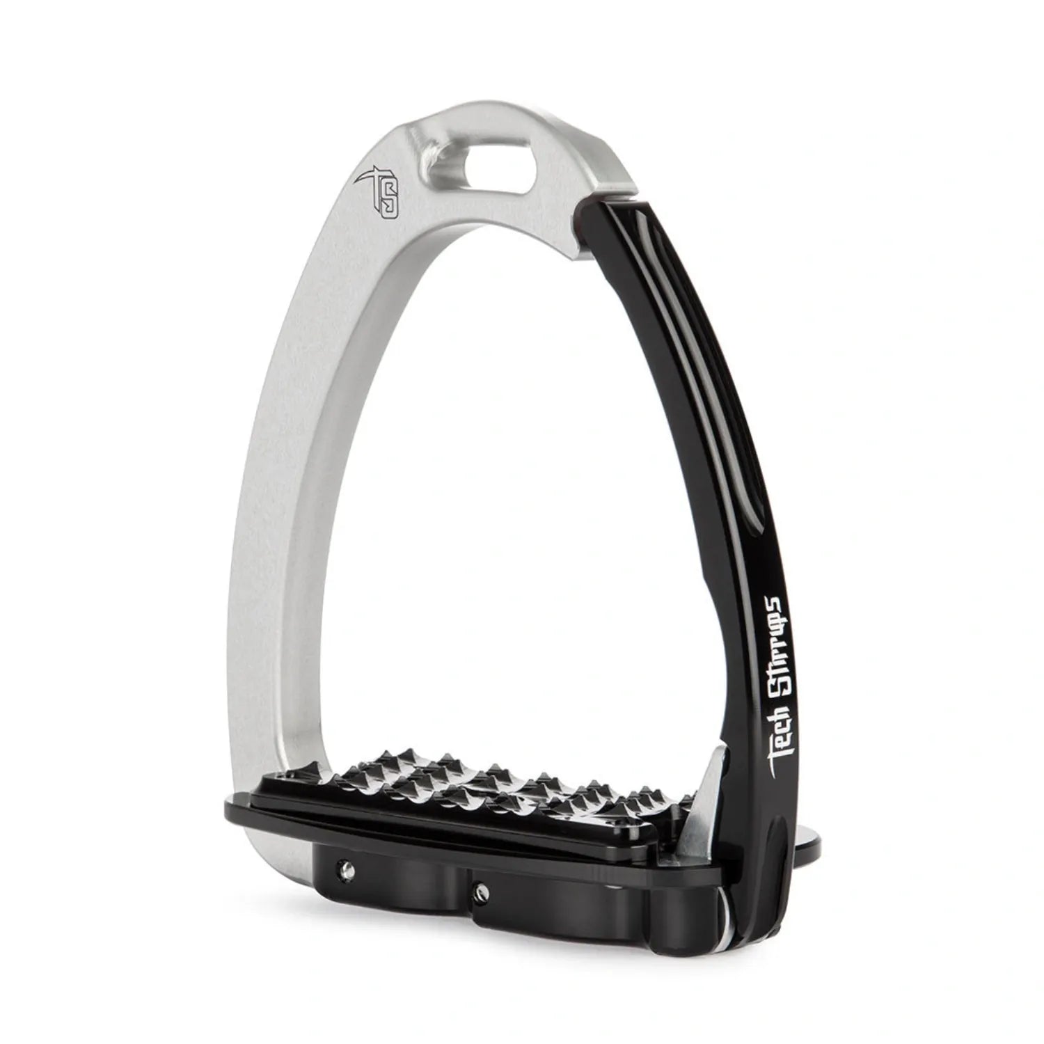 Tech Stirrups Stirrups Silver/Black Tech Stirrups Venice Flat Evo Safety