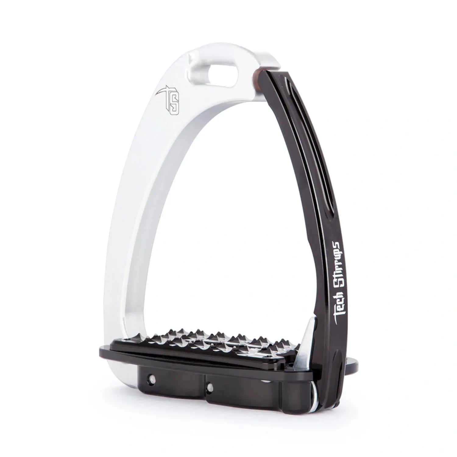 Tech Stirrups Stirrups Silver/Black Tech Stirrups Venice Medium Sloped Safety