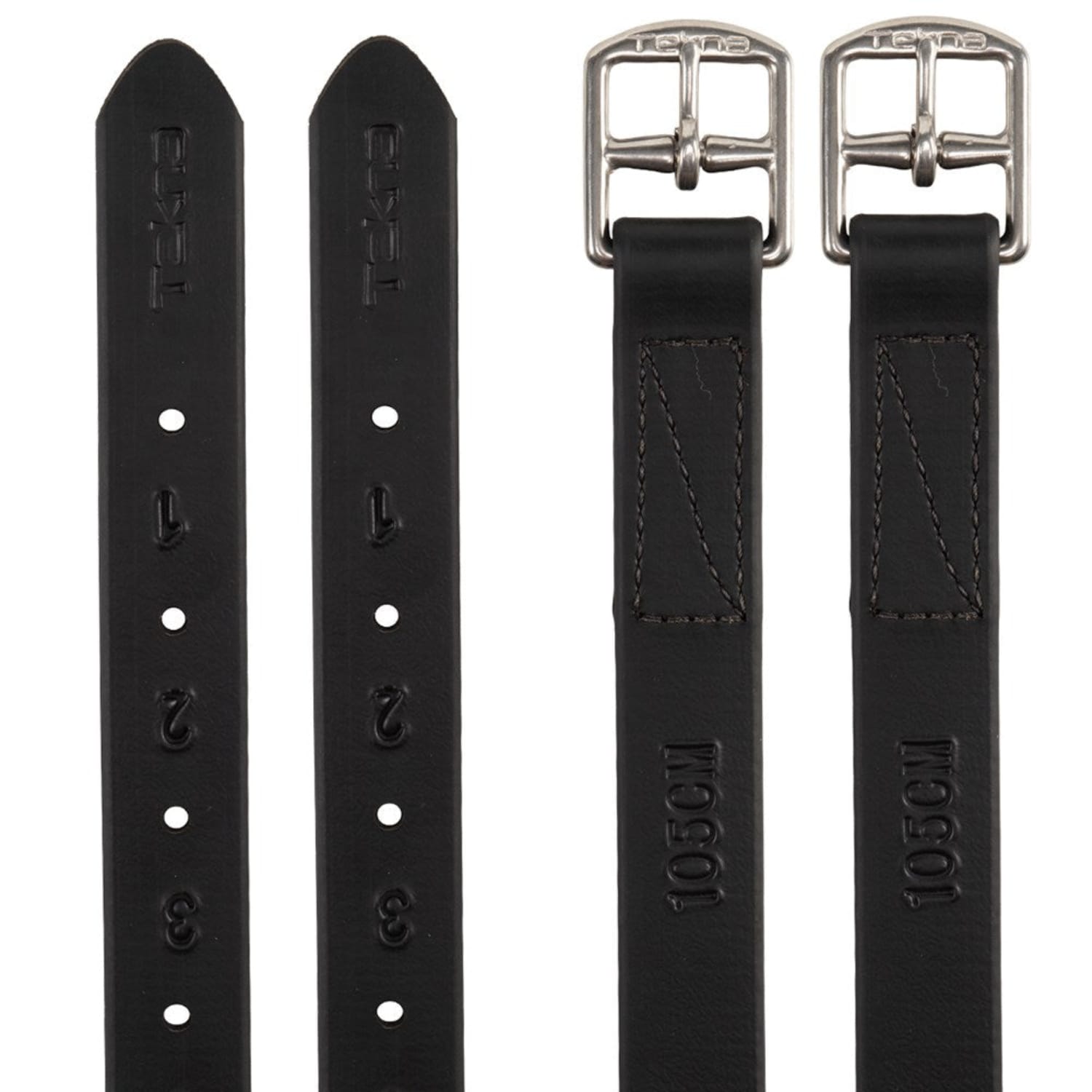 Tekna Stirrup Leathers 95cm / Black Tekna Stirrup Leathers Synthetic