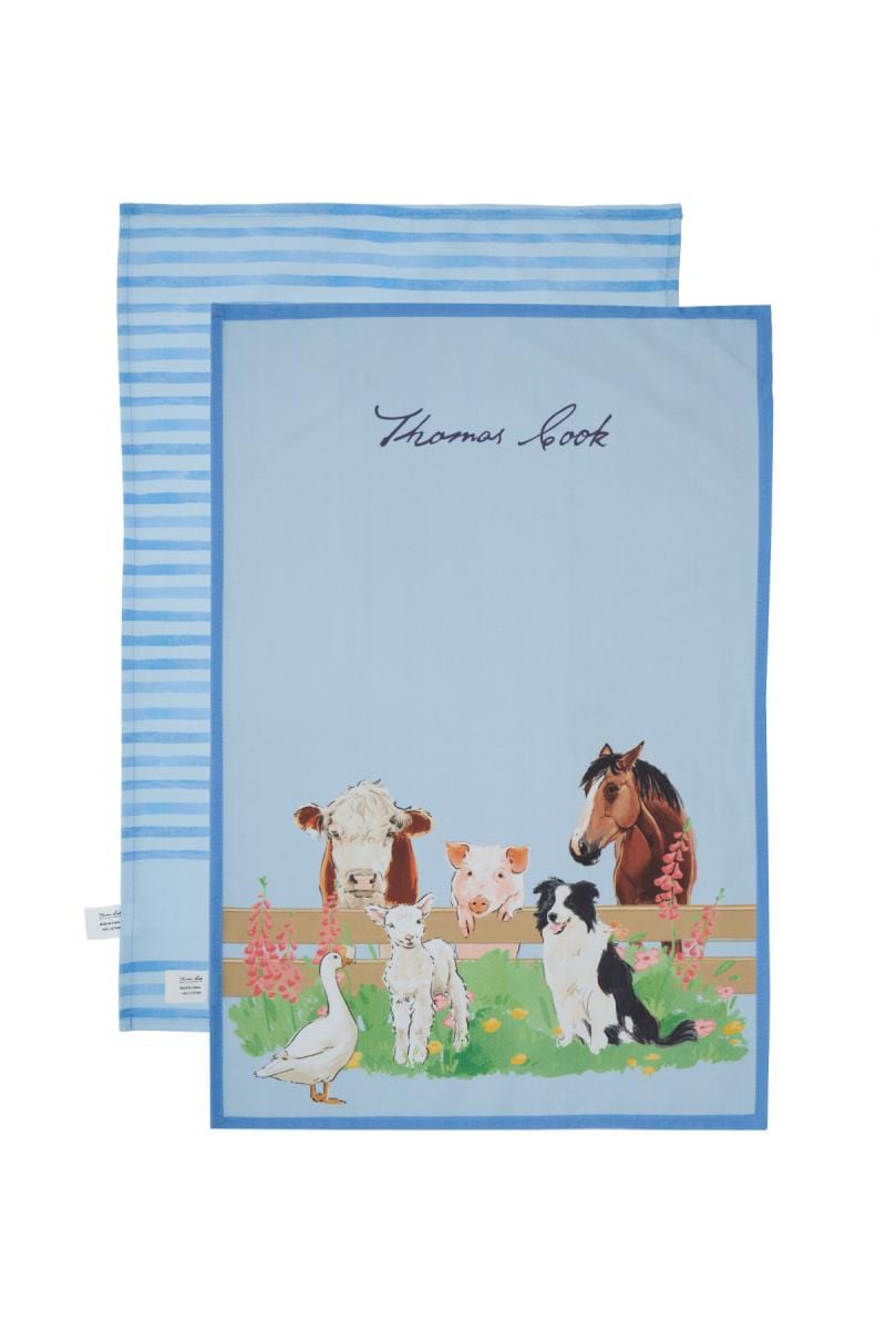 Thomas Cook Gifts & Homewares Light Blue Thomas Cook Tea Towel 2-Pack