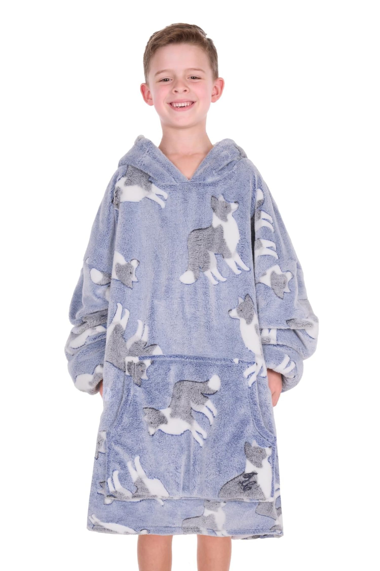 Thomas Cook Kids Jumpers- Jackets - Vests Blue Thomas Cook Snuggle Hoodie Kids Dogs