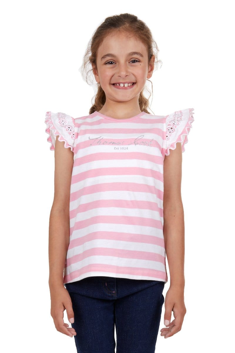 Thomas Cook Kids Shirts 04 / Pink/White Thomas Cook Tee Girls Eva