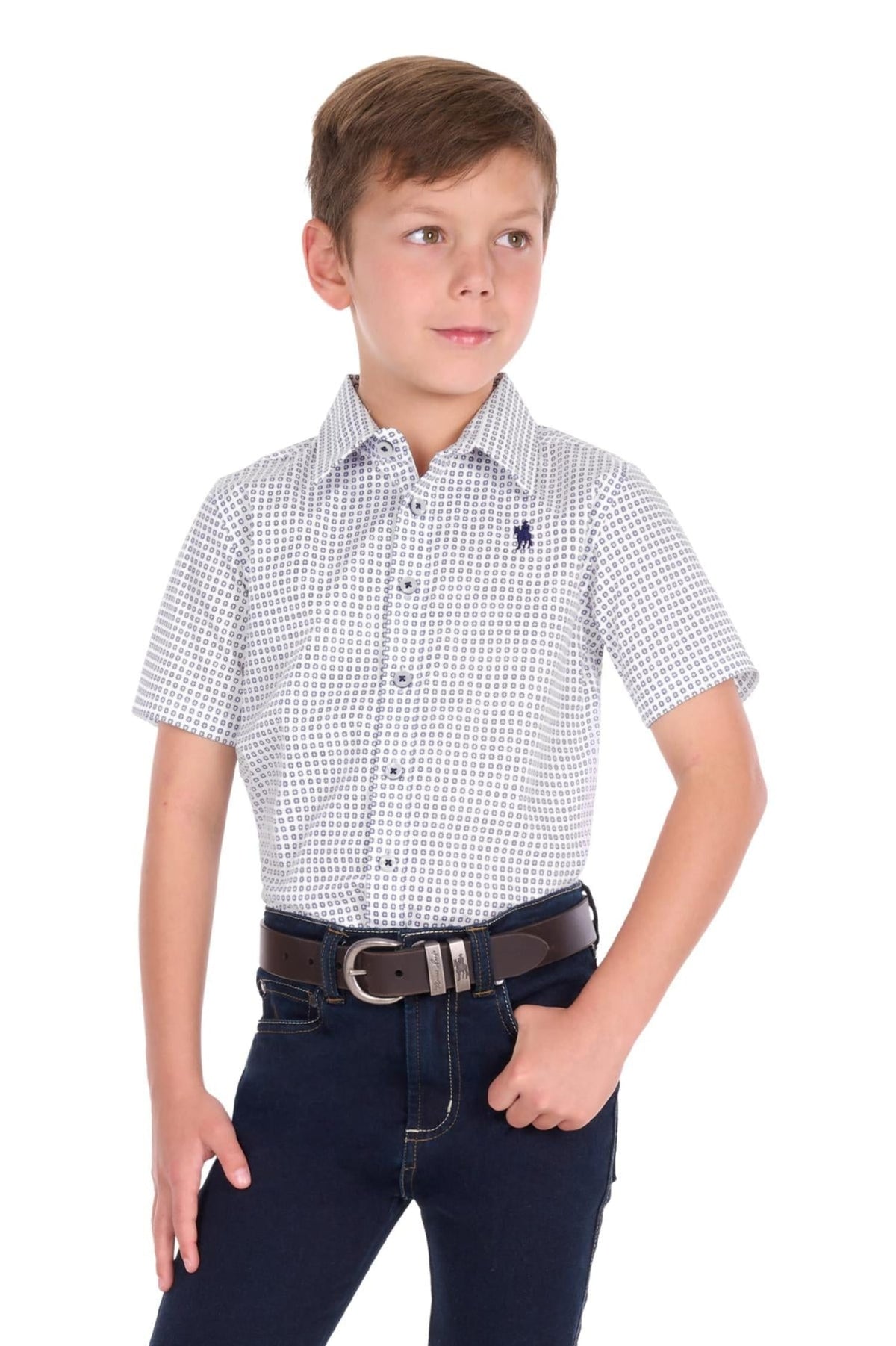 Thomas Cook Kids Shirts 04 / White/Royal Thomas Cook Shirt Boys Noah