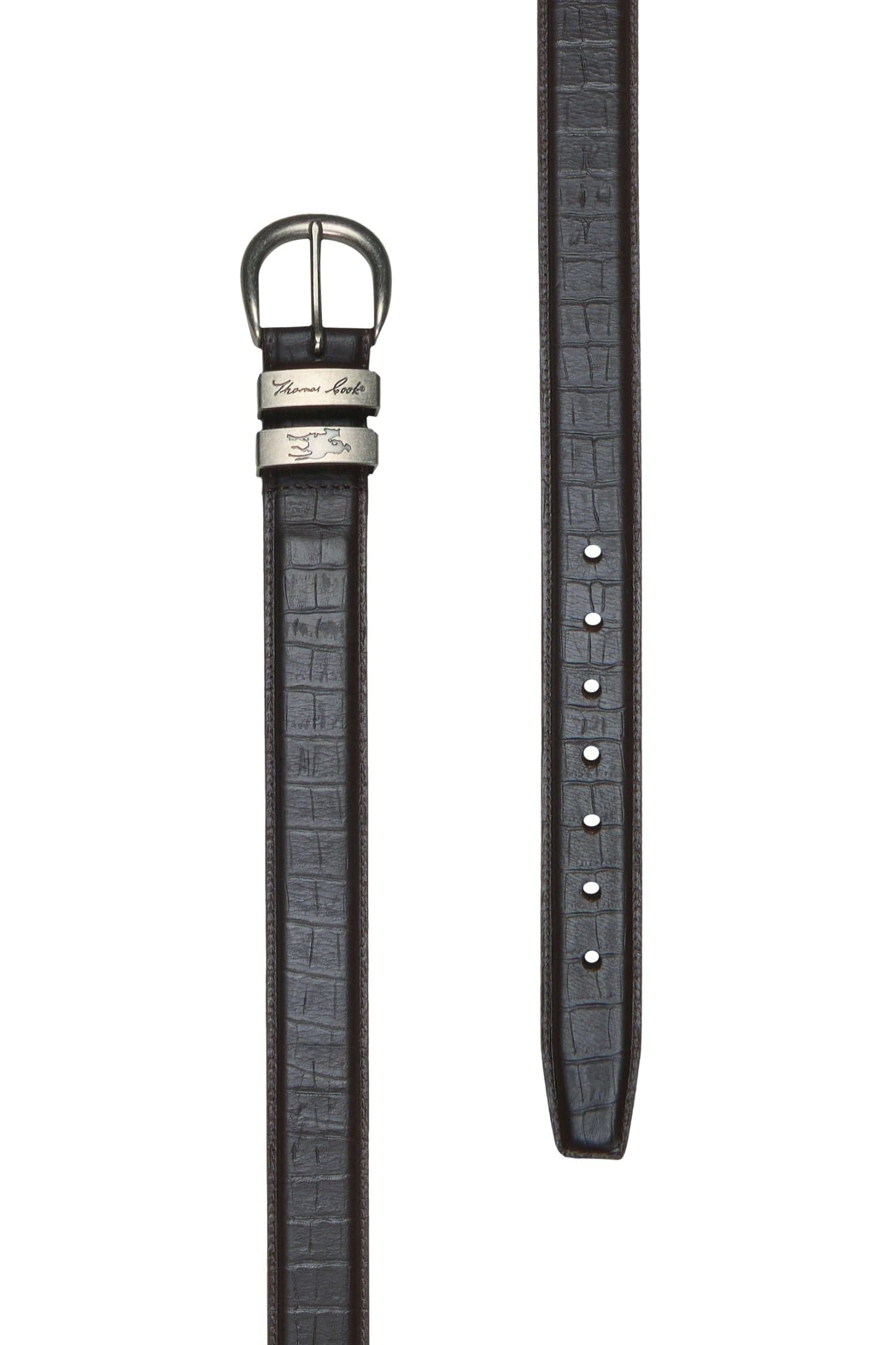 Thomas Cook Mens Belts Thomas Cook Belt Mens Croc Twin Keeper