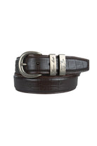 Thomas Cook Mens Belts XS / Chocolate Thomas Cook Belt Mens Croc Twin Keeper
