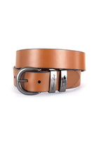 Thomas Cook Mens Belts XS / Tan Thomas Cook Belt Gunmetal Twin Keeper (TCP1942BEL)